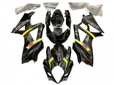 Carenagens Moto Suzuki GSXR 1000 2005-2006 - Preto Amarelo Cinzento