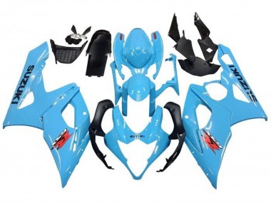 Carenagens Moto Suzuki GSXR 1000 2005-2006 - Azul Claro Preto Vermelho