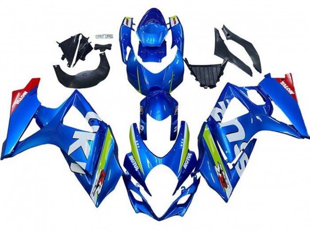 Carenagem Moto Suzuki GSXR 1000 2005-2006 - Azul Verde Branco Vermelho