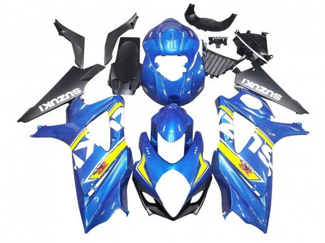 Carenagens Moto Suzuki GSXR 1000 2005-2006 - Azul Amarelo Branco Preto