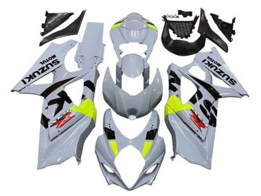 Carenagens Moto Suzuki GSXR 1000 2005-2006 - Cinzento Preto Amarelo Néon Vermelho