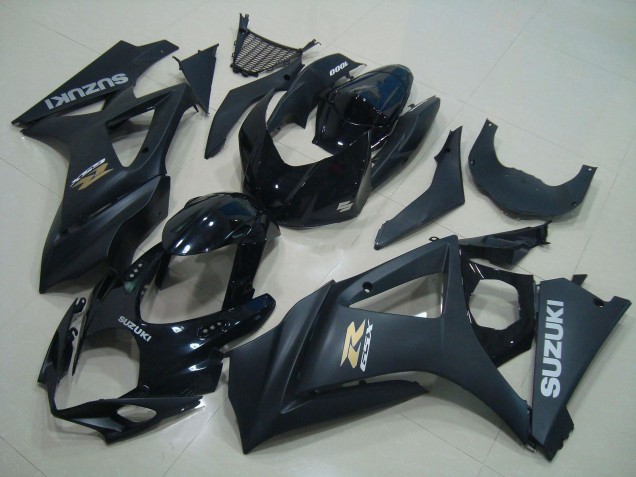 Carenagens Moto Suzuki GSXR 1000 2005-2006 - Preto Brilhante Preto Fosco Prata Ouro