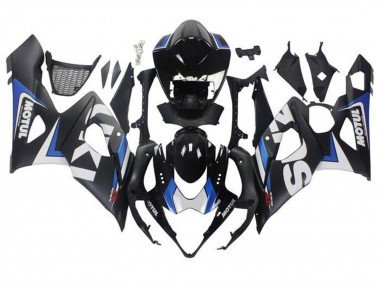 Carenagens Moto Suzuki GSXR 1000 2005-2006 - Preto Fosco Azul Branco