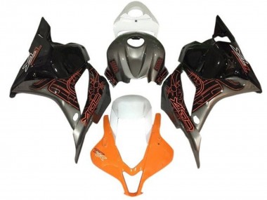 Carenagens Moto Suzuki GSXR 1000 2005-2006 - Laranja Prata Preto Branco