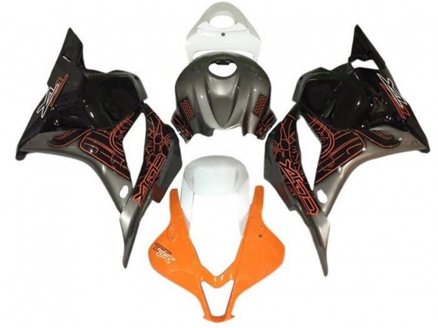 Carenagens Moto Suzuki GSXR 1000 2005-2006 - Laranja Prata Preto Branco