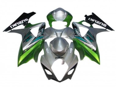 Carenagens Moto Suzuki GSXR 1000 2005-2006 - Prata Verde Preto