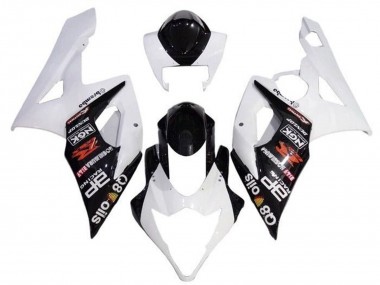 Carenagens Moto Suzuki GSXR 1000 2005-2006 - Branco Preto Brembo