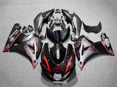 Carenagens Moto Suzuki GSXR1000 2017-2024 - Preto Fosco Vermelho 42
