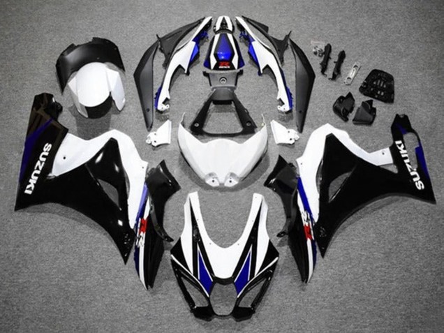 Carenagens Moto Suzuki GSXR1000 2017-2024 - Branco Azul Preto