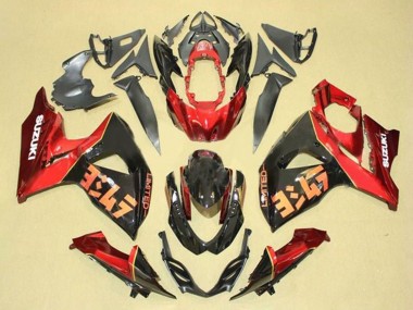 Kits Carenagem Moto Suzuki GSXR 1000 2009-2016 - Vermelho Preto
