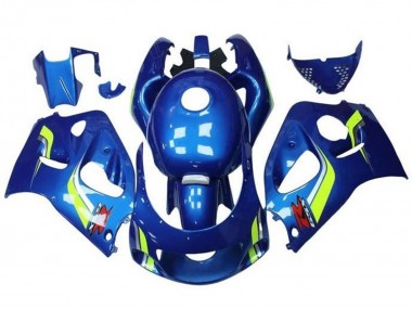 Carenagens Moto Suzuki GSXR 600 / GSXR 750 1996-2000 - Azul Amarelo Branco