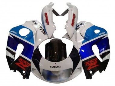 Carenagens Moto Suzuki GSXR 600 / GSXR 750 1996-2000 - Branco Preto Double Azul Vermelho