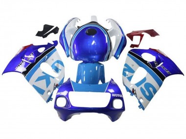 Carenagens Moto Suzuki GSXR 600 / GSXR 750 1996-2000 - Branco Azul Listra