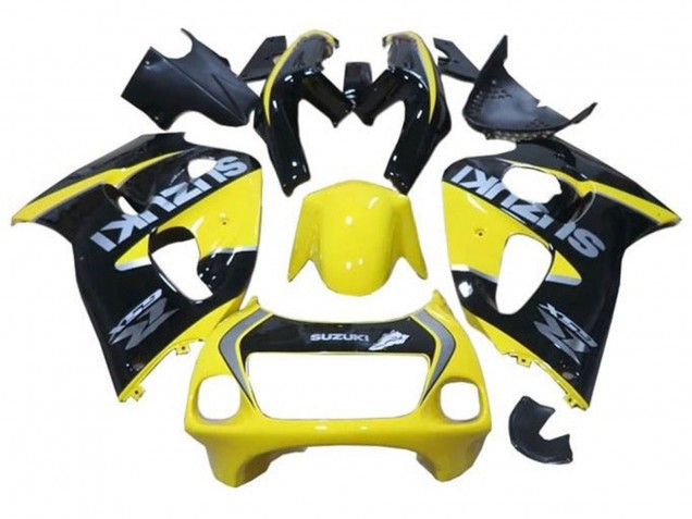 Carenagens Moto Suzuki GSXR 600 / GSXR 750 1996-2000 - Amarelo Preto Prata