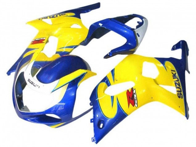 Carenagens Moto Suzuki GSXR 600 / GSXR 750 2001-2003 - Azul Amarelo Branco