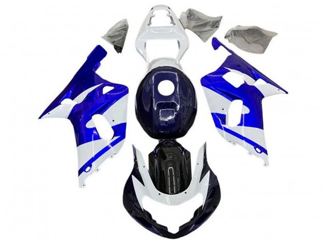 Carenagens Moto Suzuki GSXR 600 / GSXR 750 2001-2003 - Branco Azul Preto
