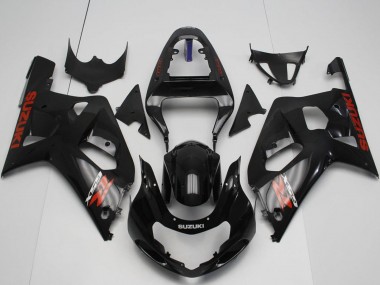 Carenagens Moto Suzuki GSXR 600 / GSXR 750 2001-2003 - Preto Brilhante Vermelho