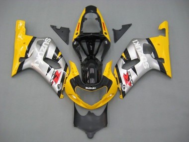 Carenagens Moto Suzuki GSXR 600 / GSXR 750 2001-2003 - Amarelo Prata Preto Brilhante Vermelho
