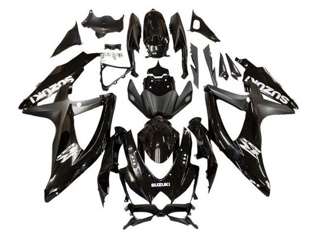 Carenagem Moto Suzuki GSXR 600 / GSXR 750 2008-2010 - Preto Brilhante Preto Fosco