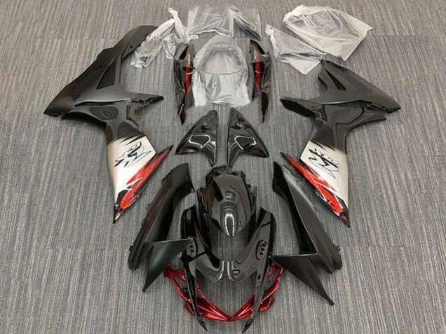 Carenagens Moto Suzuki GSXR 600 / GSXR 750 2011-2024 - Preto Prata Vermelho Preto Fosco