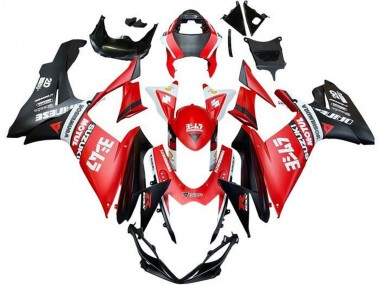 Carenagens Moto Suzuki GSXR 600 / GSXR 750 2011-2024 - Vermelho Branco Preto Motul