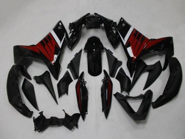 Carenagens Moto Yamaha FZ6R 2009-2015 - Preto Vermelho Branco