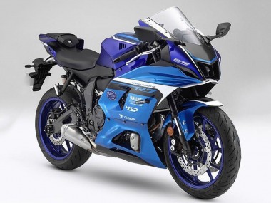 Carenagens Moto Yamaha YZF R7 2021-2024 - Matte Azul Azul Claro Fosco