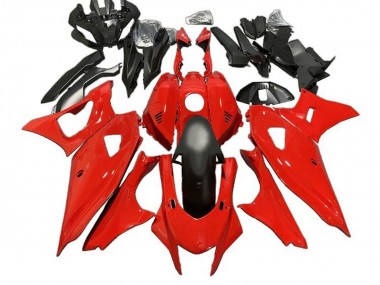 Carenagens Moto Yamaha YZF R7 2021-2024 - Vermelho Preto Fosco