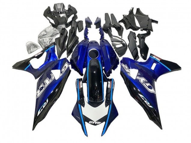 Carenagens Moto Yamaha YZF R7 2021-2024 - Azul Preto Azul Claro