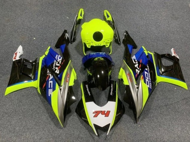 Carenagens Moto Yamaha YZF R3/R25 2019-2021 - Amarelo Néon Branco Azul Preto 74
