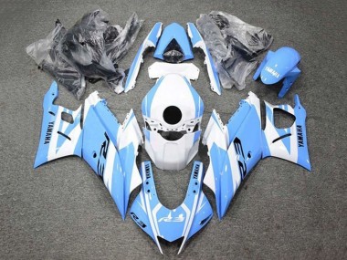 Carenagens Moto Yamaha YZF R3/R25 2019-2021 - Branco Azul Claro