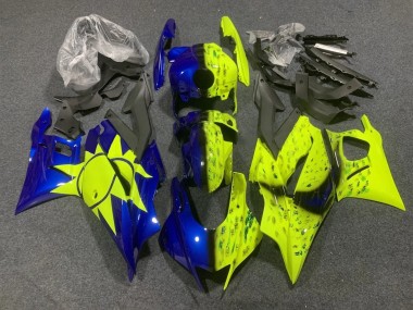 Carenagens Moto Yamaha YZF R3/R25 2022-2024 - Amarelo Azul