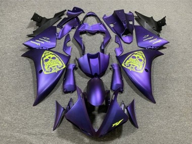 Carenagens Moto Yamaha YZF 1000 R1 2009-2011 - Roxo Amarelo Néon