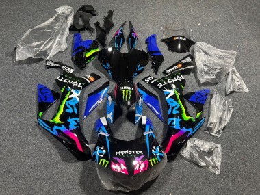 Carenagens Moto Yamaha YZF 1000 R1 2015-2019 - Preto Azul Rosa Verde Monstro ENEOS