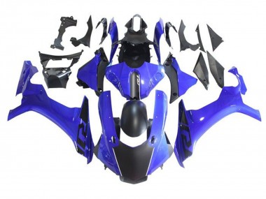 Carenagens Moto Yamaha YZF 1000 R1 2015-2019 - Azul Preto Fosco