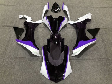 Carenagens Moto Yamaha YZF 1000 R1 2015-2019 - Branco Preto Brilhante Roxo