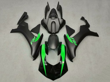 Carenagens Moto Yamaha YZF 1000 R1 2015-2019 - Preto Fosco Preto Brilhante Verde