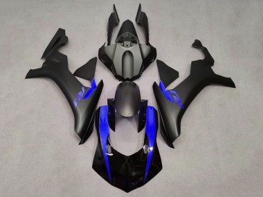 Carenagens Moto Yamaha YZF 1000 R1 2015-2019 - Preto Fosco Preto Brilhante Azul