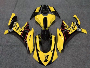 Carenagens Moto Yamaha YZF 1000 R1 2015-2019 - Amarelo Vermelho Preto
