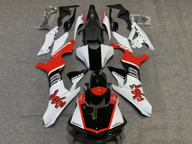 Carenagens Moto Yamaha YZF 1000 R1 2020-2025 - Branco Vermelho Preto Brilhante GYTR