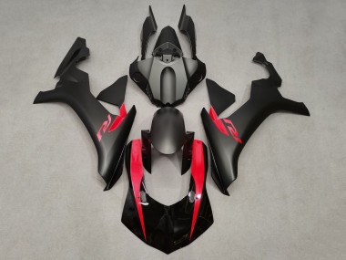 Carenagens Moto Yamaha YZF 1000 R1 2020-2025 - Preto Brilhante Preto Fosco Vermelho