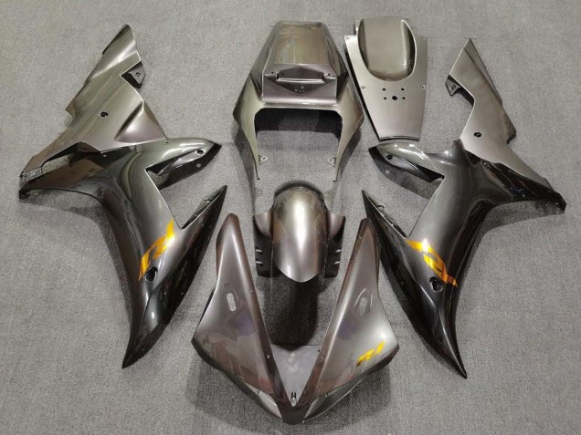 Carenagens Moto Yamaha YZF 1000 R1 2002-2003 - Cinzento Ouro Decalques