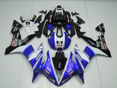 Carenagens Moto Yamaha YZF 1000 R1 2004-2006 - Azul Branco Preto Fimer Yamalube