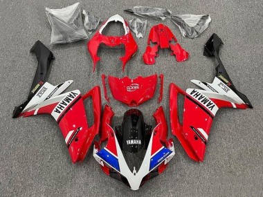 Carenagens Moto Yamaha YZF 1000 R1 2007-2008 - Vermelho Branco Azul Preto