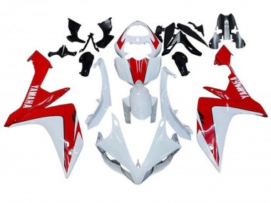 Carenagens Moto Yamaha YZF 1000 R1 2007-2008 - Branco Vermelho