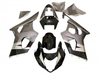 Carenagens Moto Suzuki GSXR 600 / GSXR 750 2004-2005 - Prata Preto Brilhante