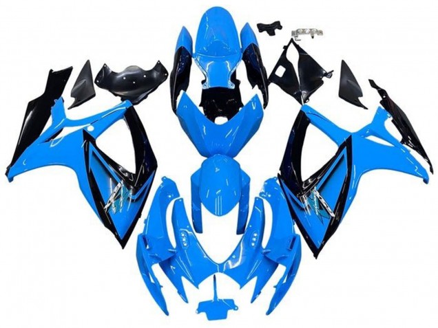 Carenagens Moto Suzuki GSXR 600 / GSXR 750 2006-2007 - Azul Claro Preto