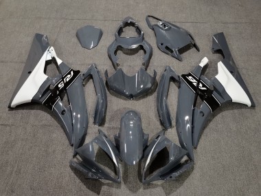 Carenagens Moto Yamaha YZF R6 2006-2007 - Nardo Cinzento Branco Preto