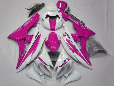 Carenagens Moto Yamaha YZF R6 2006-2007 - Branco Rosa