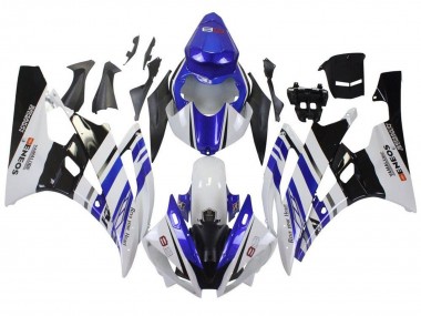 Carenagens Moto Yamaha YZF R6 2006-2007 - Branco Azul Preto ENEOS Yamalube